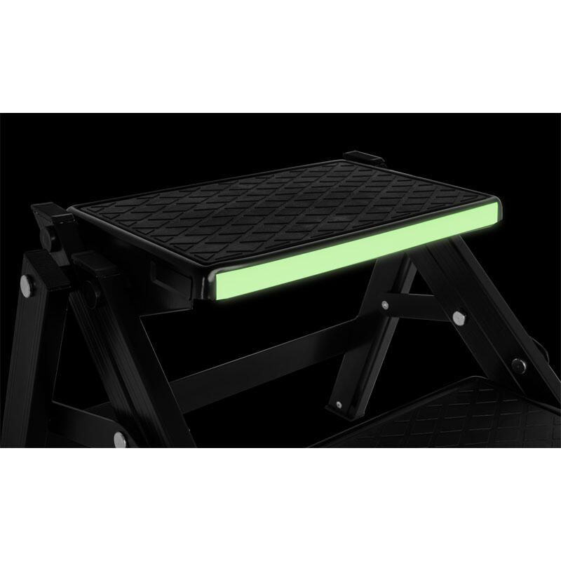 Brunner Ruckstep Black Fluo - opvouwbaar dubbel opstapje Black 4/4