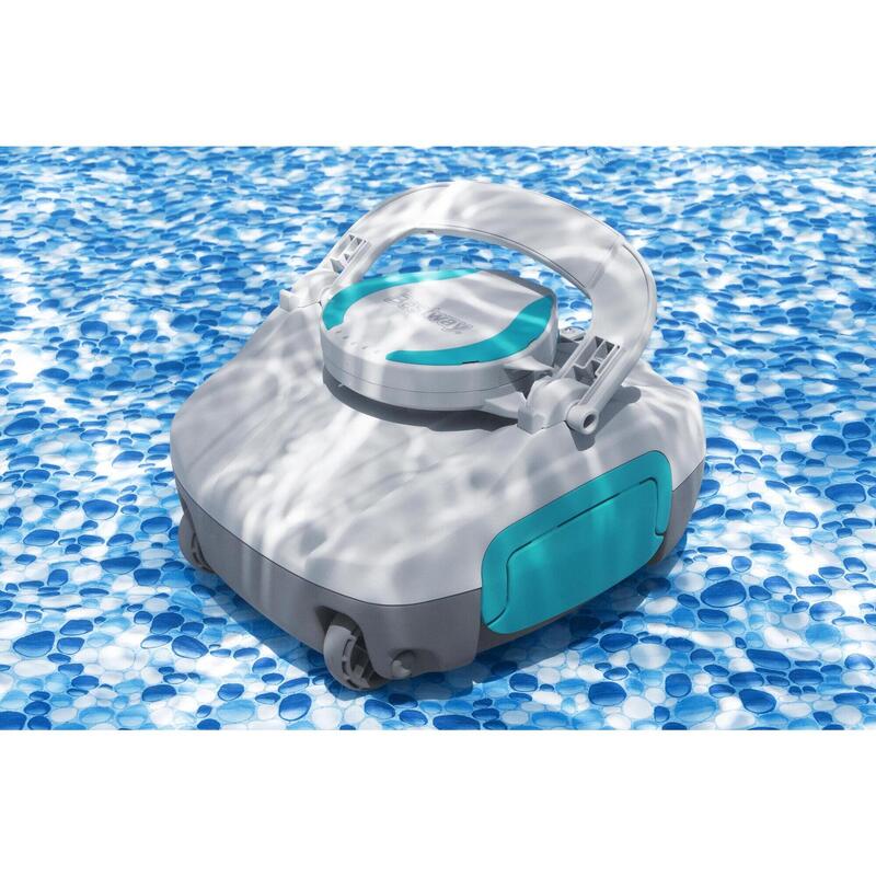 Bestway Cordless Robotic Pool Vacuum, 30-Min Auto Cleaner for Above Ground Pools