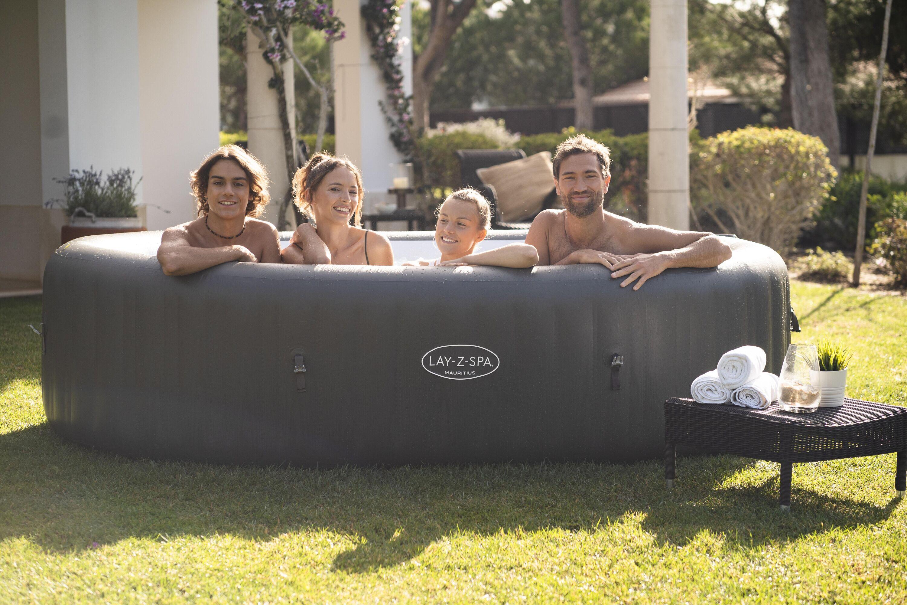 Bestway Spa gonflable ovale Lay-Z-Spa Mauritius AirJet 5-7 personnes Wifi 2/7