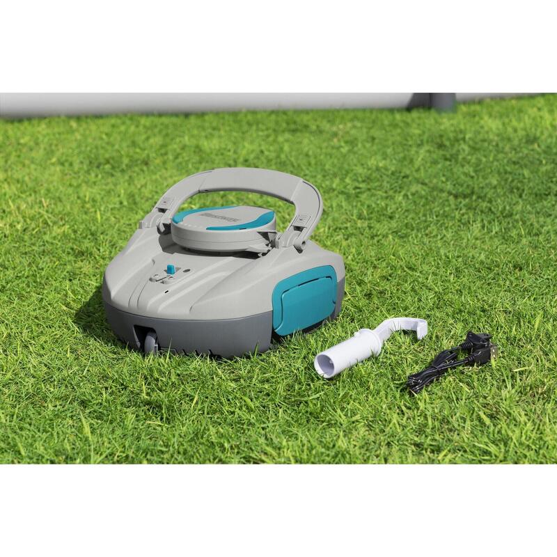 Bestway Cordless Robotic Pool Vacuum, 30-Min Auto Cleaner for Above Ground Pools