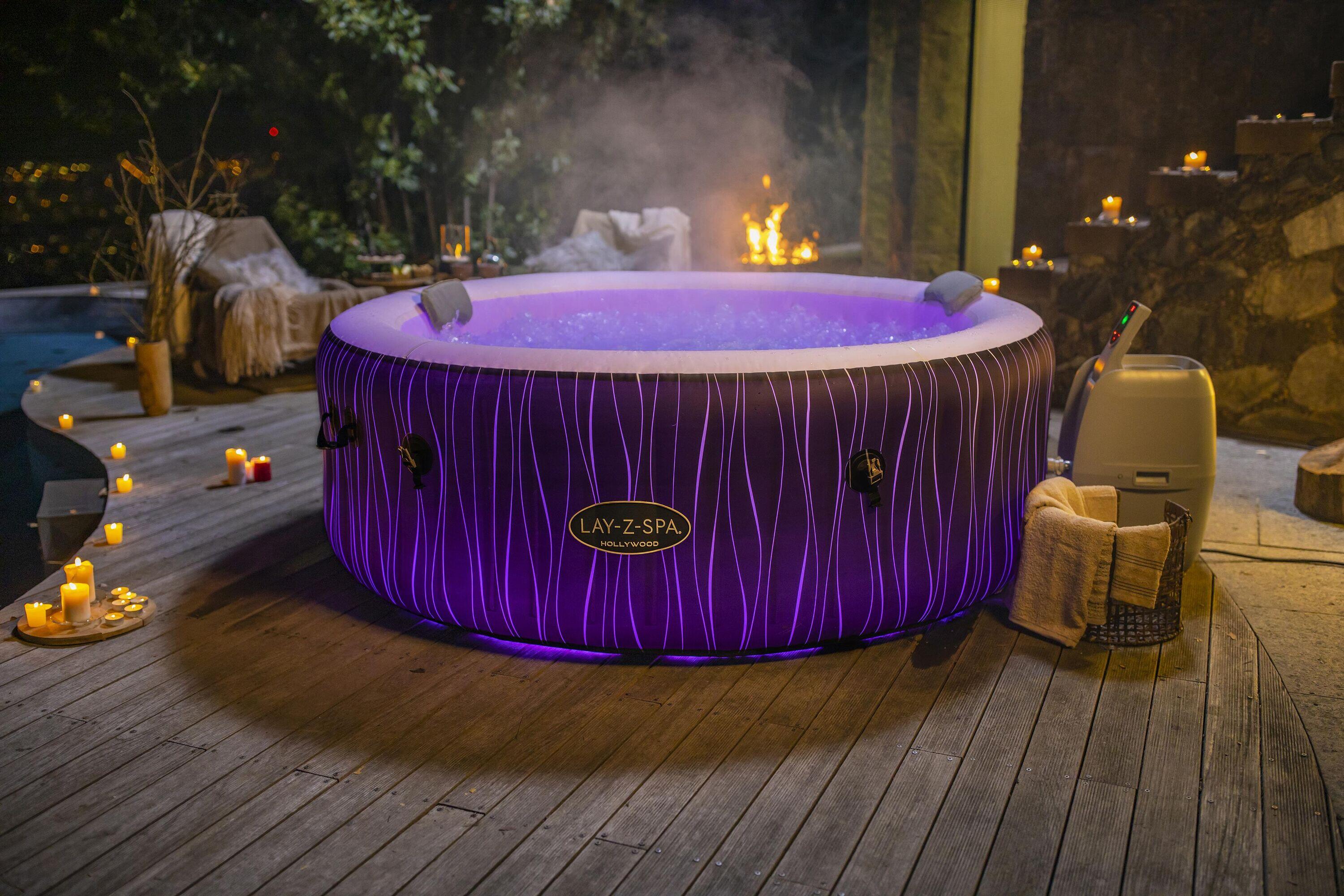 Bestway Spa gonflable rond Lay-Z-Spa Hollywood AirJet 4-6 personnes 2/7