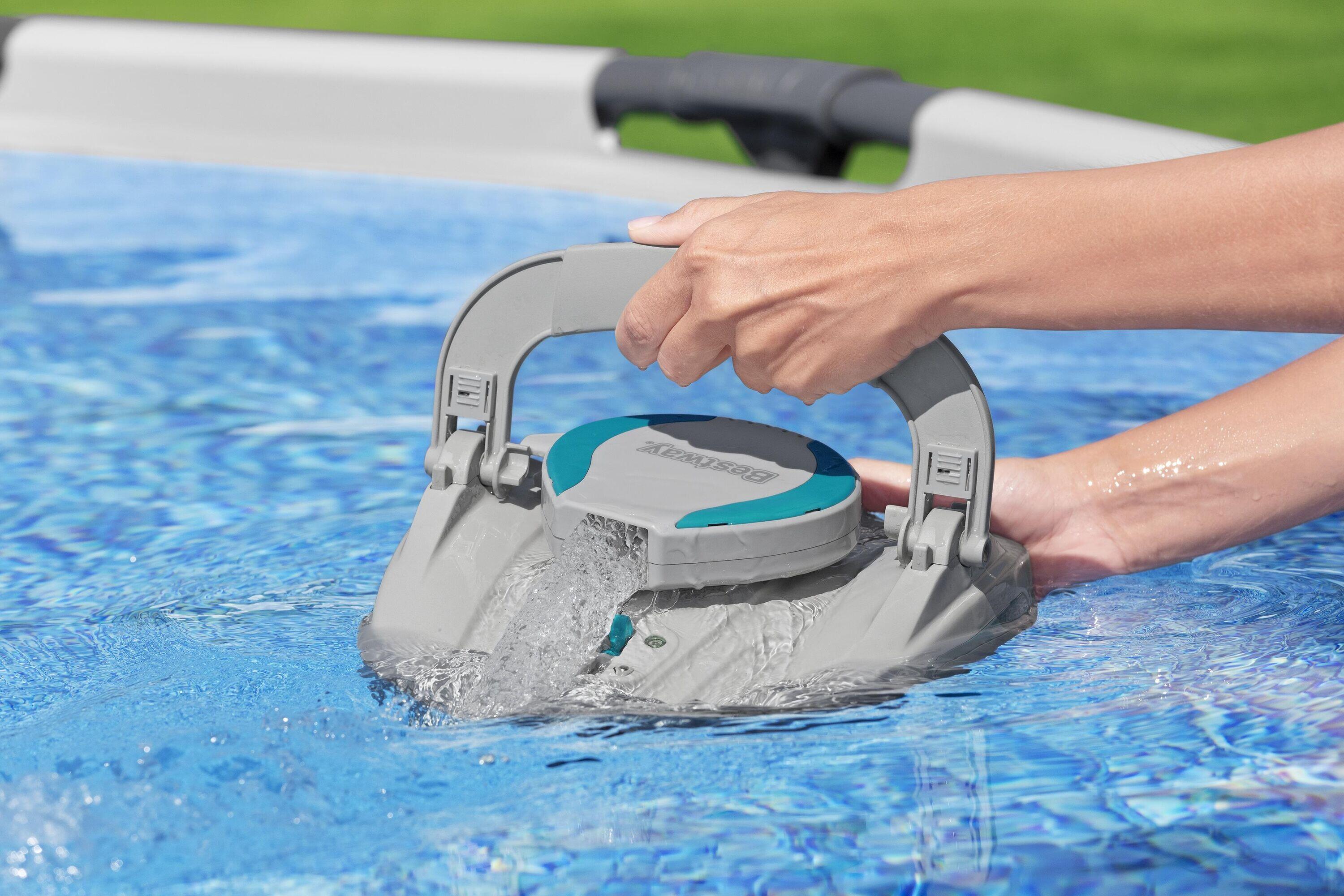 Bestway Cordless Robotic Pool Vacuum, 30-Min Auto Cleaner for Above Ground Pools 5/7