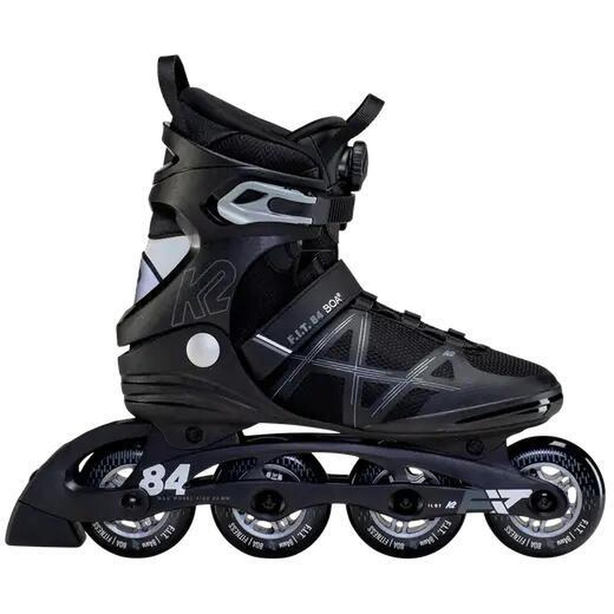 Rolki Męskie male K2 F.I.T. 84 BOA Black Rolki - Czarny - 44