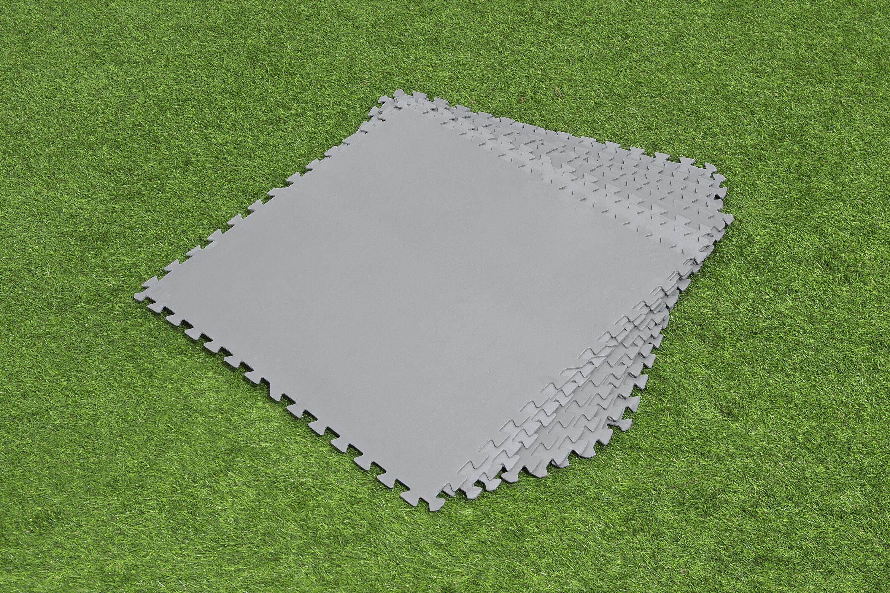 Bestway Lot de 9 tapis de sol - 78 x 78 cm - gris 5/7