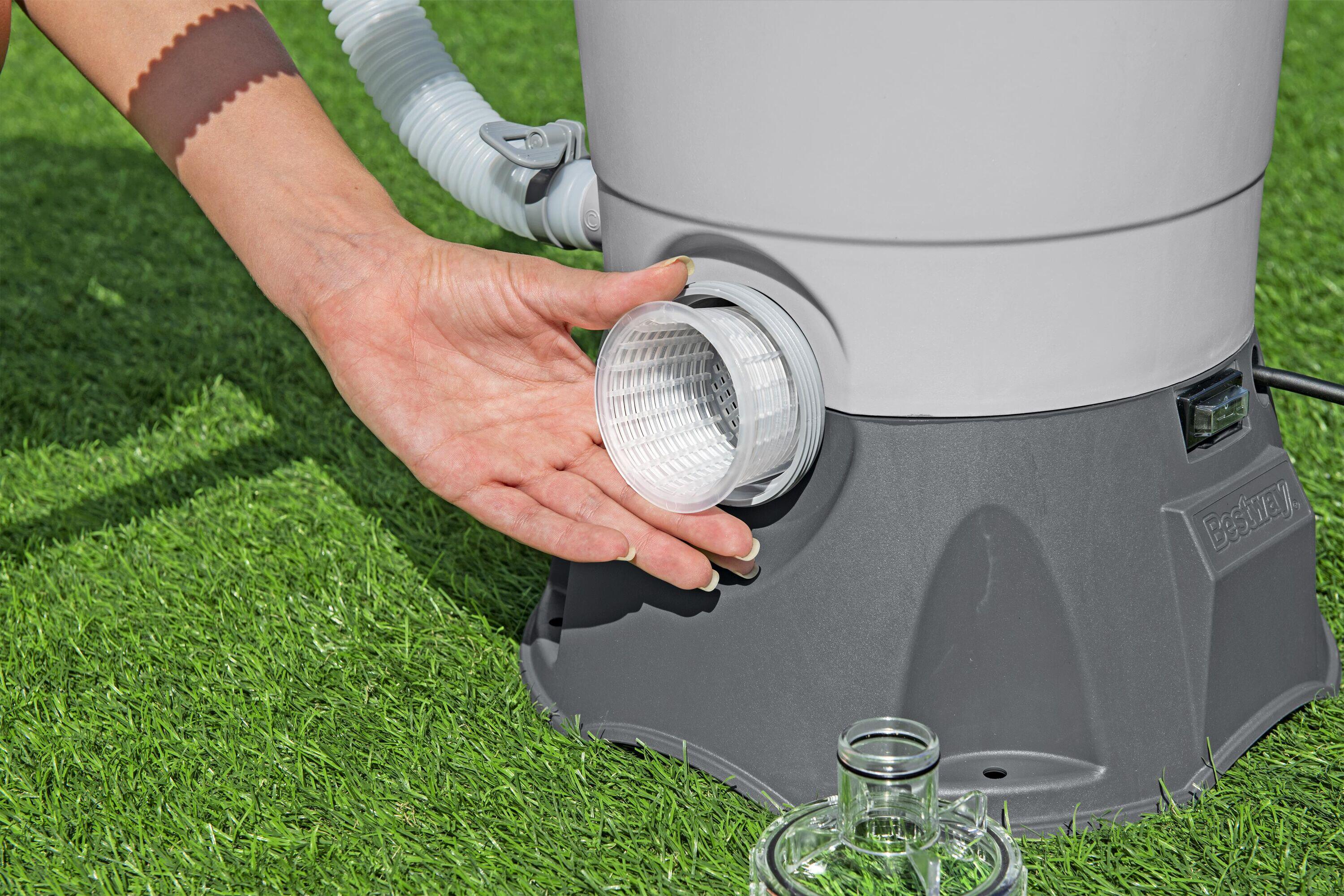 Bestway 58515-7 Pompa di filtraggio a sabbia da 3.569 l/h per piscina 5/7
