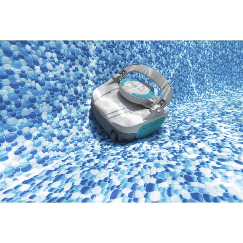 Bestway Cordless Robotic Pool Vacuum, 30-Min Auto Cleaner for Above Ground Pools