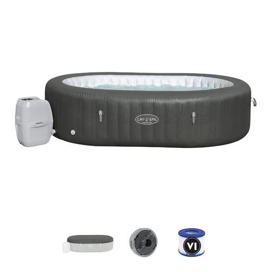 Bestway Spa gonflable ovale Lay-Z-Spa Mauritius AirJet 5-7 personnes Wifi