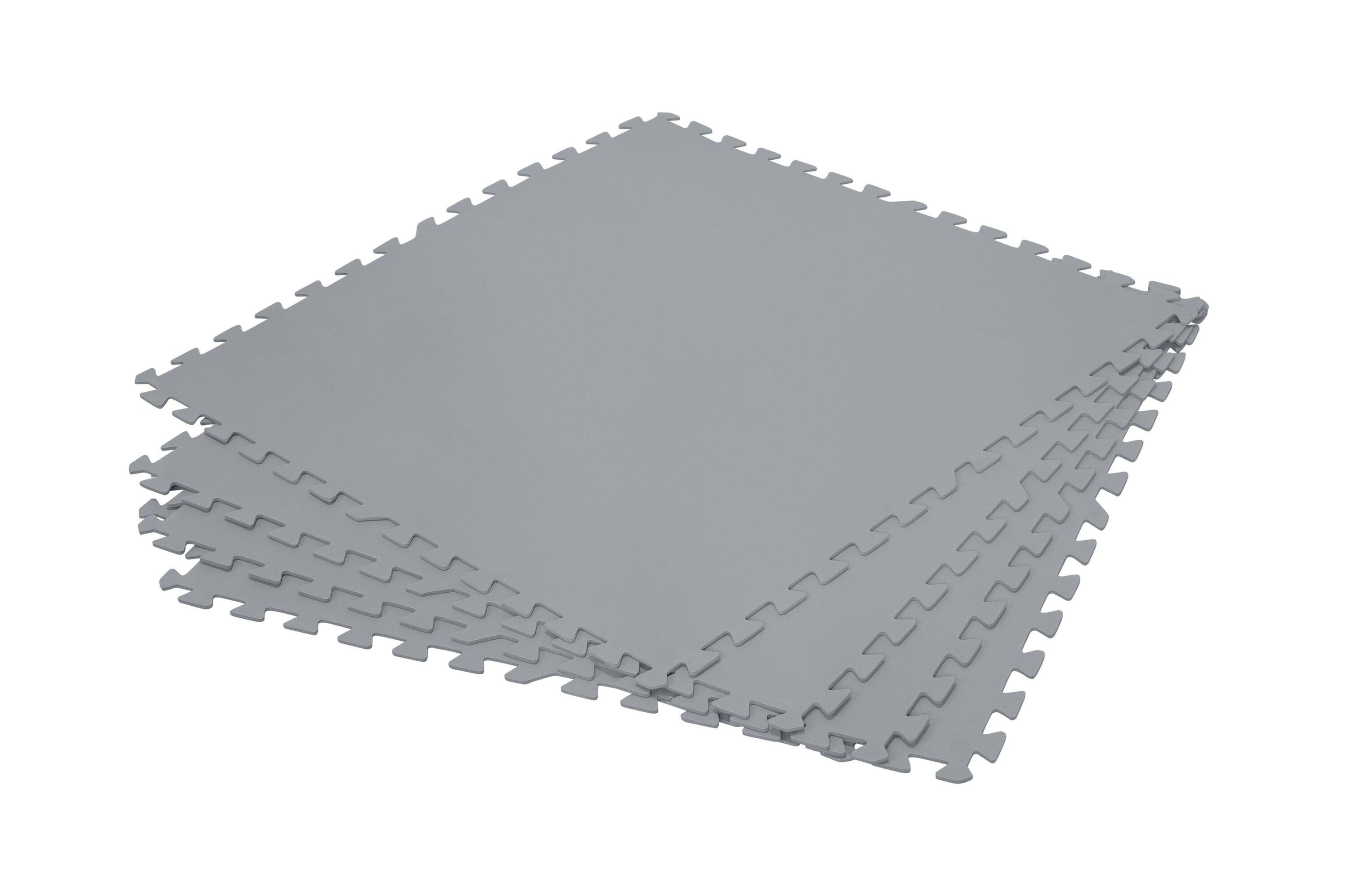 Bestway Lot de 9 tapis de sol - 78 x 78 cm - gris 1/7
