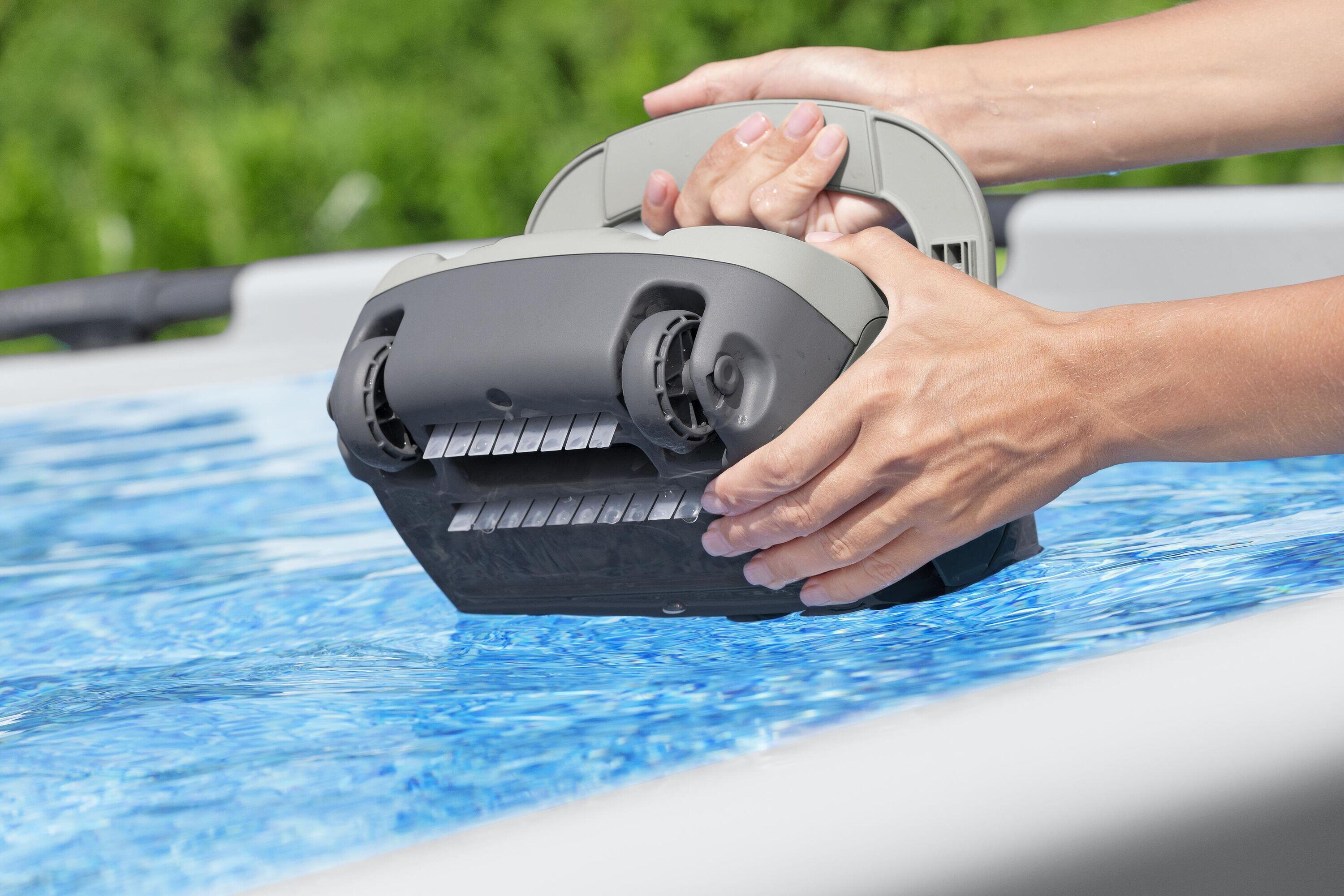 Bestway Cordless Robotic Pool Vacuum, 30-Min Auto Cleaner for Above Ground Pools 6/7