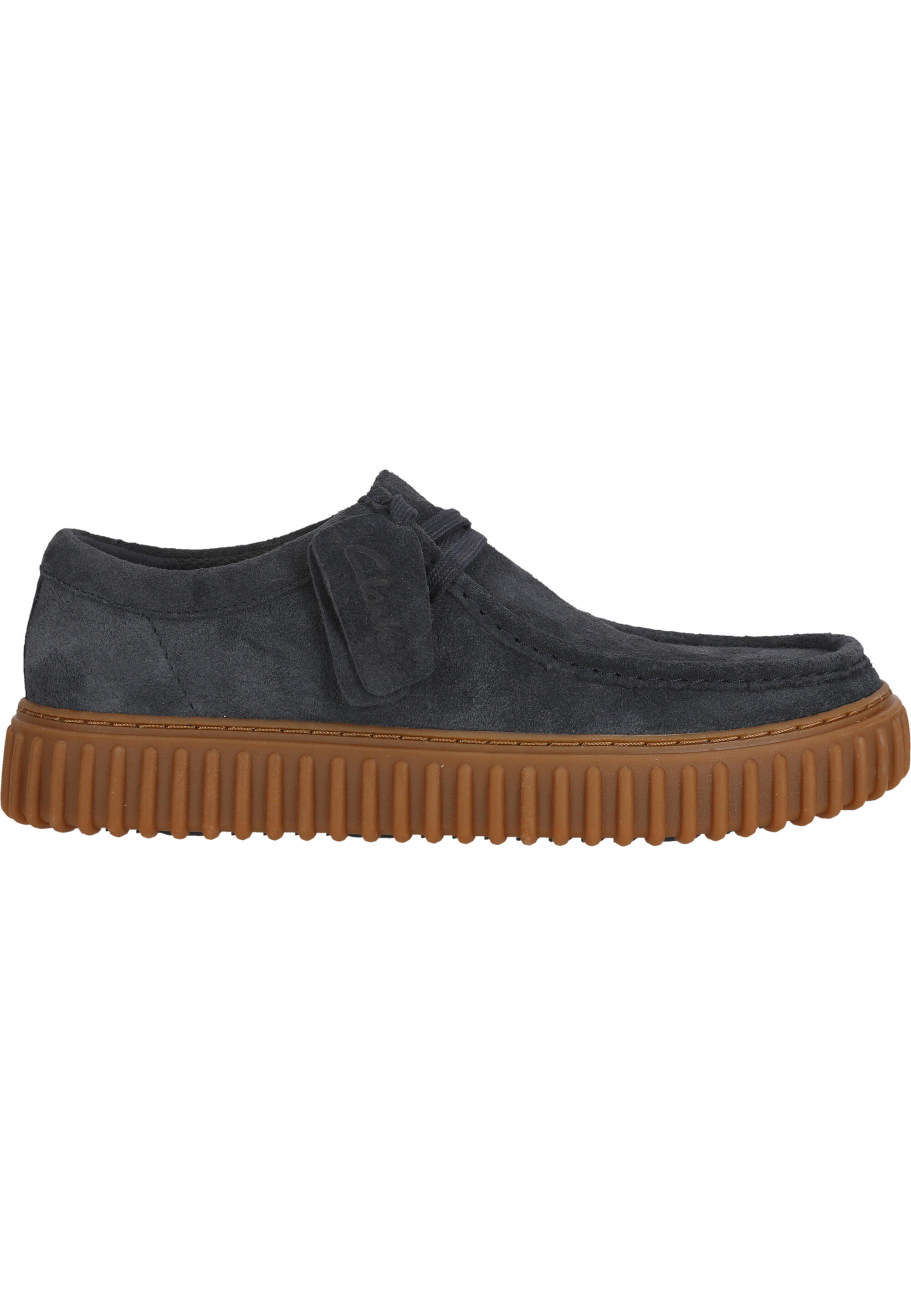 Ténis Clarks Modelo Torhill Lo Cor Azul 3/5