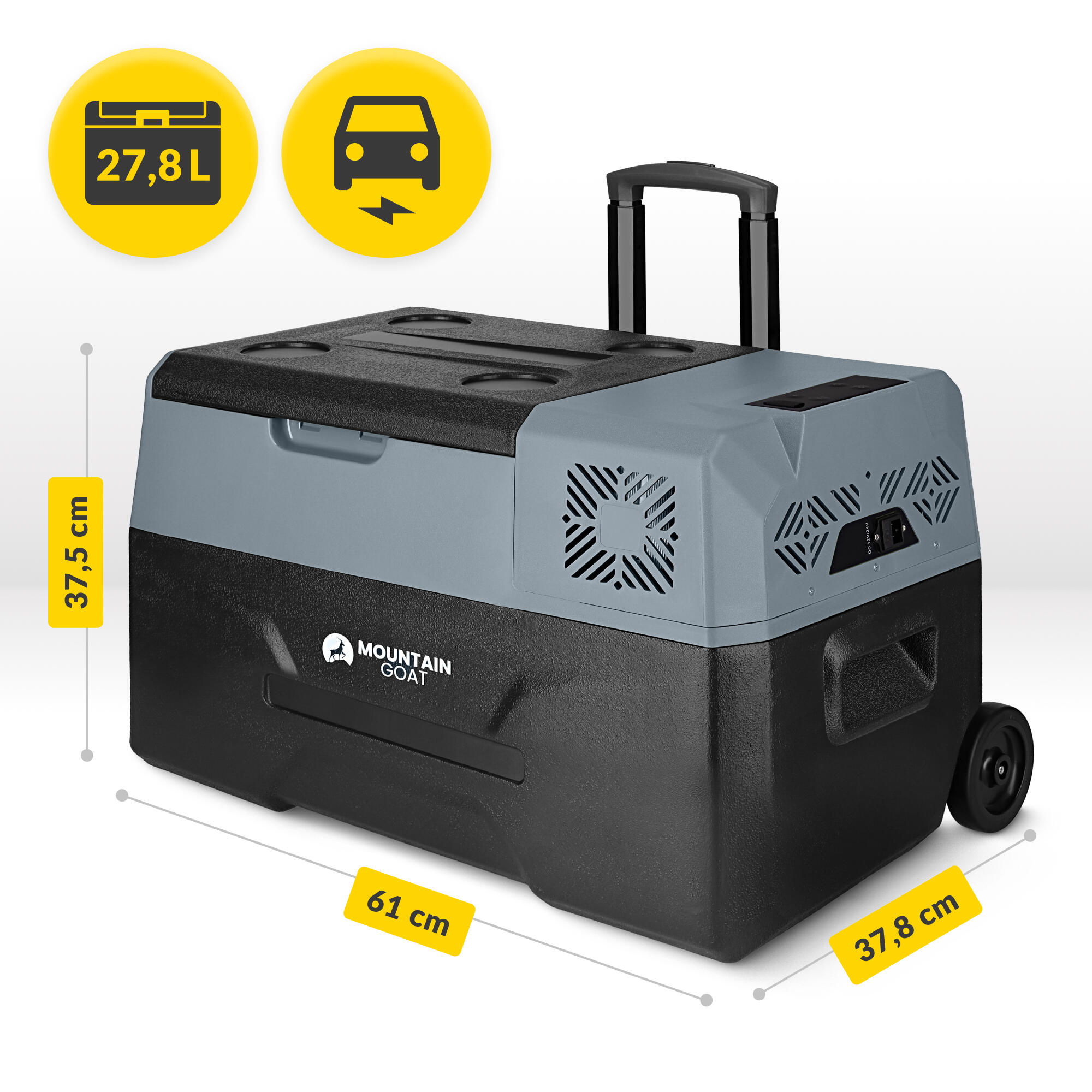 MOUNTAIN GOAT - Frigider portabil cu compresor pentru mașină