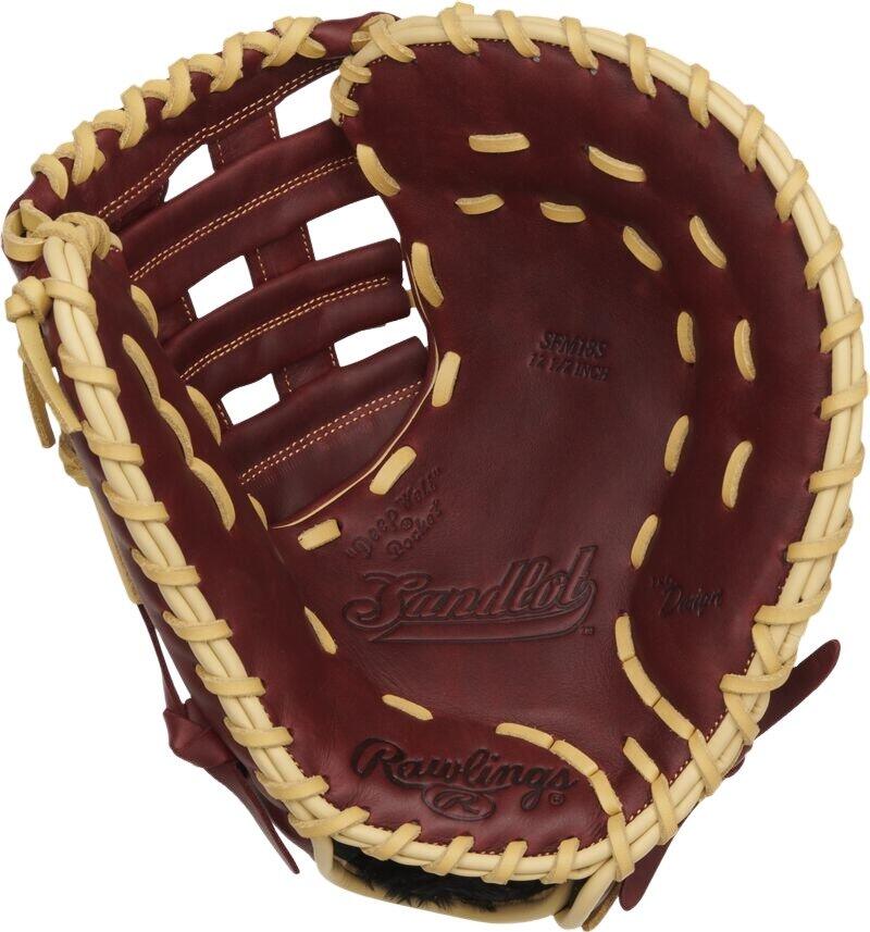 Baseballová rukavice Sandlot SFM18S velikost 12,5" - prvometařská - levák 4/5