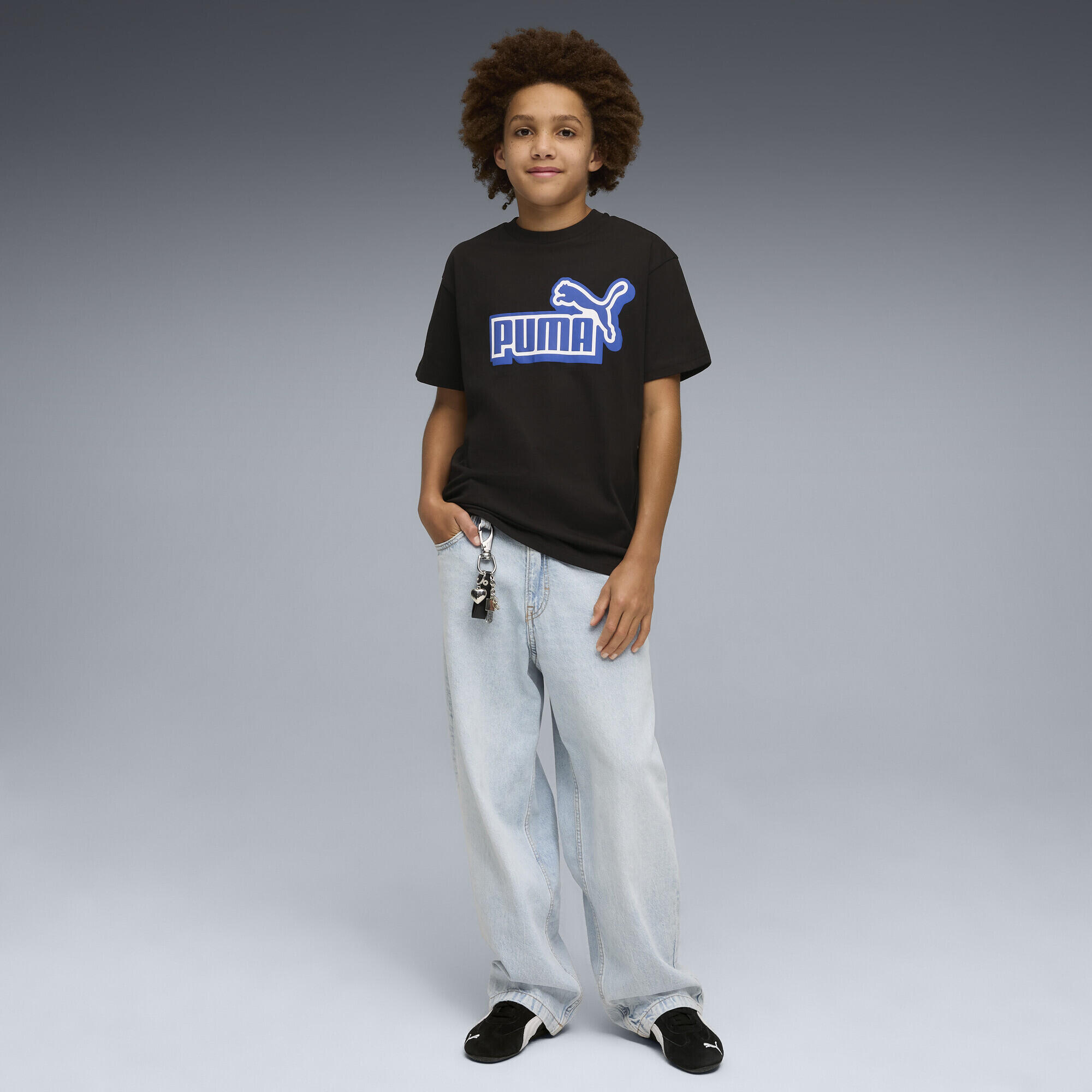 T-shirt con grafica Essentials Logo Lab dal taglio morbido per ragazzi PUMA 4/5