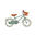 Bicicletă pentru copii 14" clasică vintage verde pădure copil