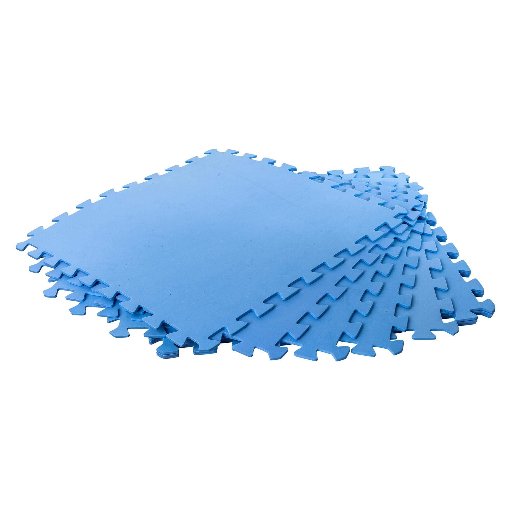 Bodenschutzmatten, blau, 500x500x4mm (8 Stück im Set = 2qm) 5/5