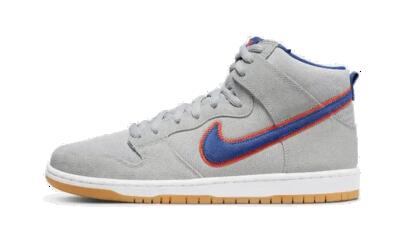 Schoenen - skate - unisex - sb dunk high - hoog - cloud gray/rush blue