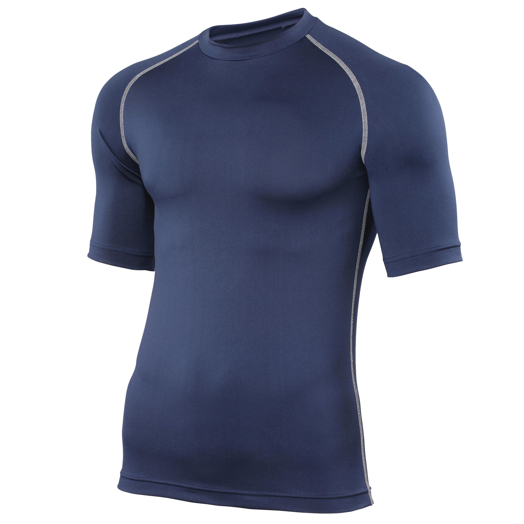 RHINO Mens Sports Base Layer Short Sleeve TShirt (Navy)