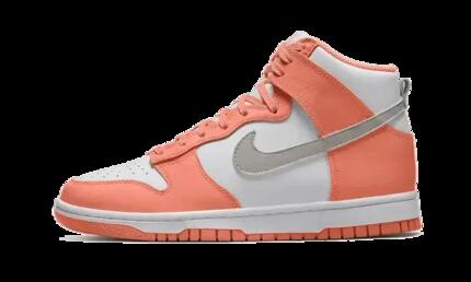 Schoenen - lifestyle - dunk high - hoge enkels - crimson bliss/wit