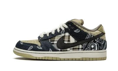 Schoenen - skate - unisex - sb dunk low - zwart/beige