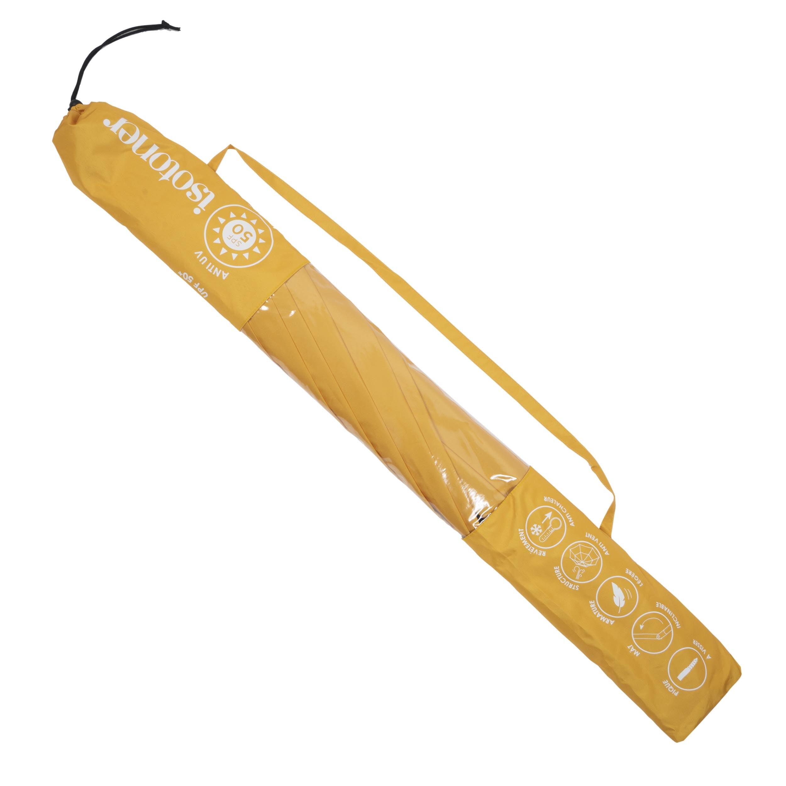 Sombrilla silla de playa, ultra resistente, estructura anti-viento, ligera, 2/5