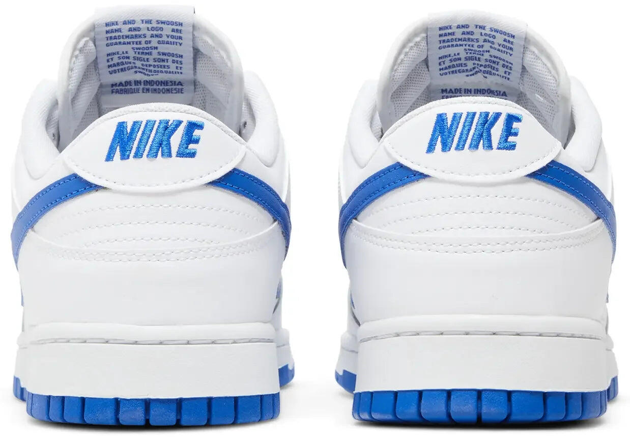 Nike Dunk Low White Hyper Royal 4/5