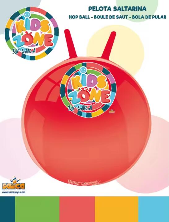 Pelota saltarina inflable para niños, 45 cm, varios colores. 3/3