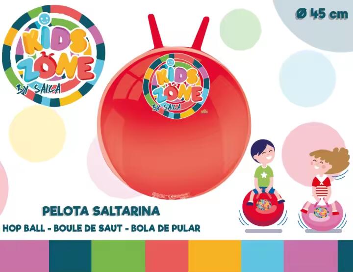 Pelota saltarina inflable para niños, 45 cm, varios colores. 2/3
