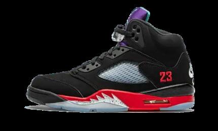 Zapatillas - Baloncesto - Hombre - Air Jordan 5 Top 3 - Negro/Rojo