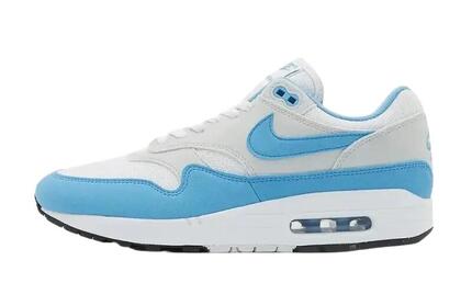 Air Max 1 White University Blue - Taille : 45.5 EU