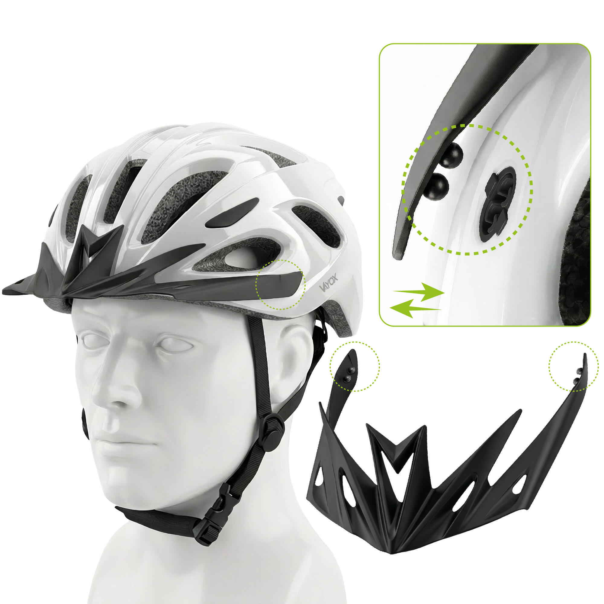 Vayox Speed VA0425 fietshelm LED-lampje 3/7