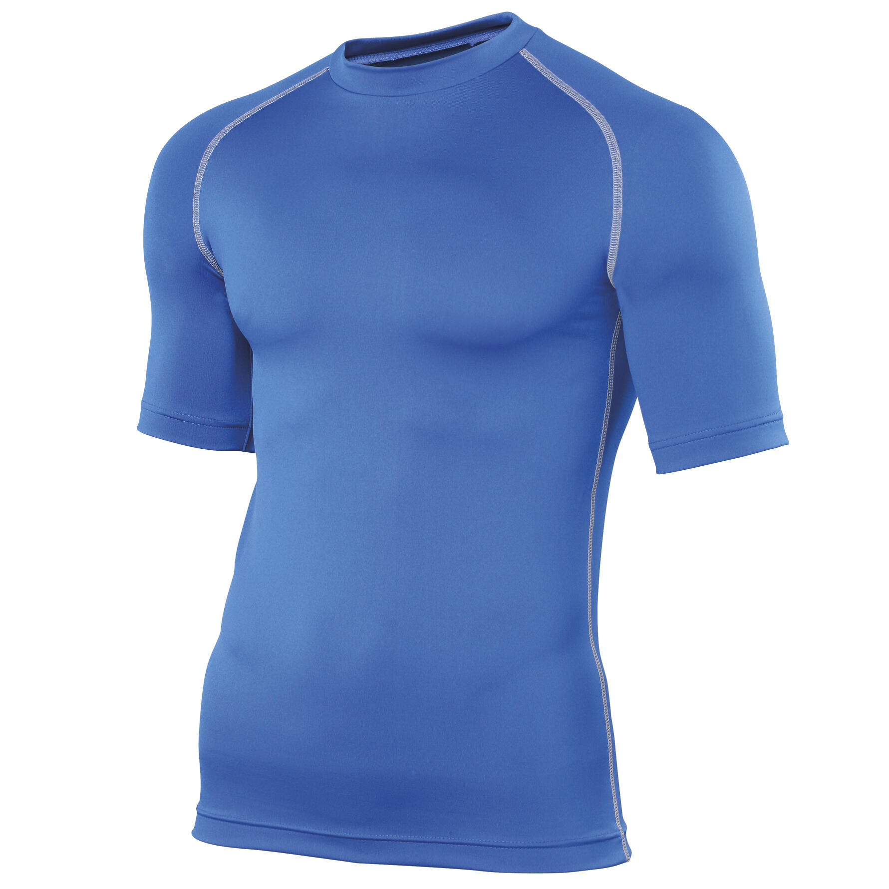 Mens Sports Base Layer Short Sleeve TShirt (Royal) 1/3