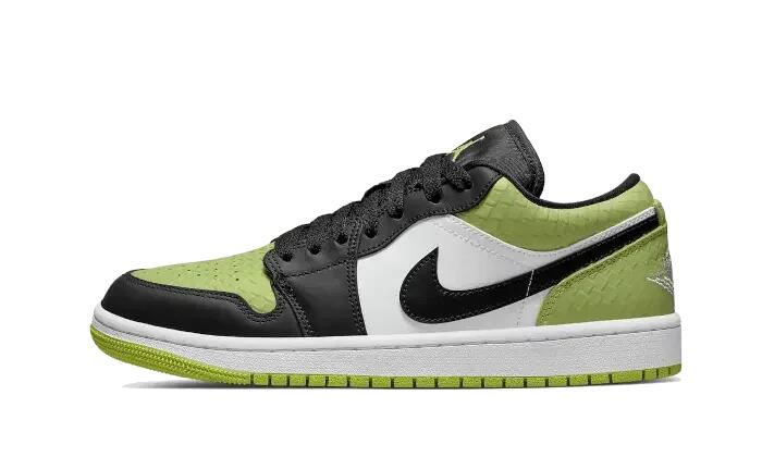 Air Jordan 1 Low Vivid Green Snakeskin 1/3