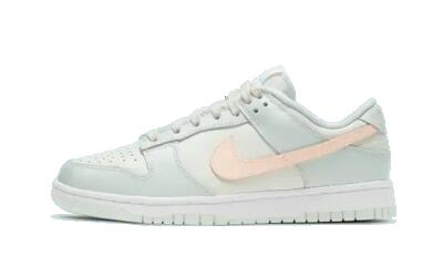 Schoenen - lifestyle - unisex - dunk low, lage schoen - lichtgroen/perzik