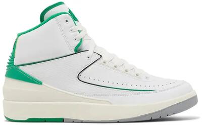 Schoenen - basketbal - unisex - air jordan 2 retro - wit/lucky green