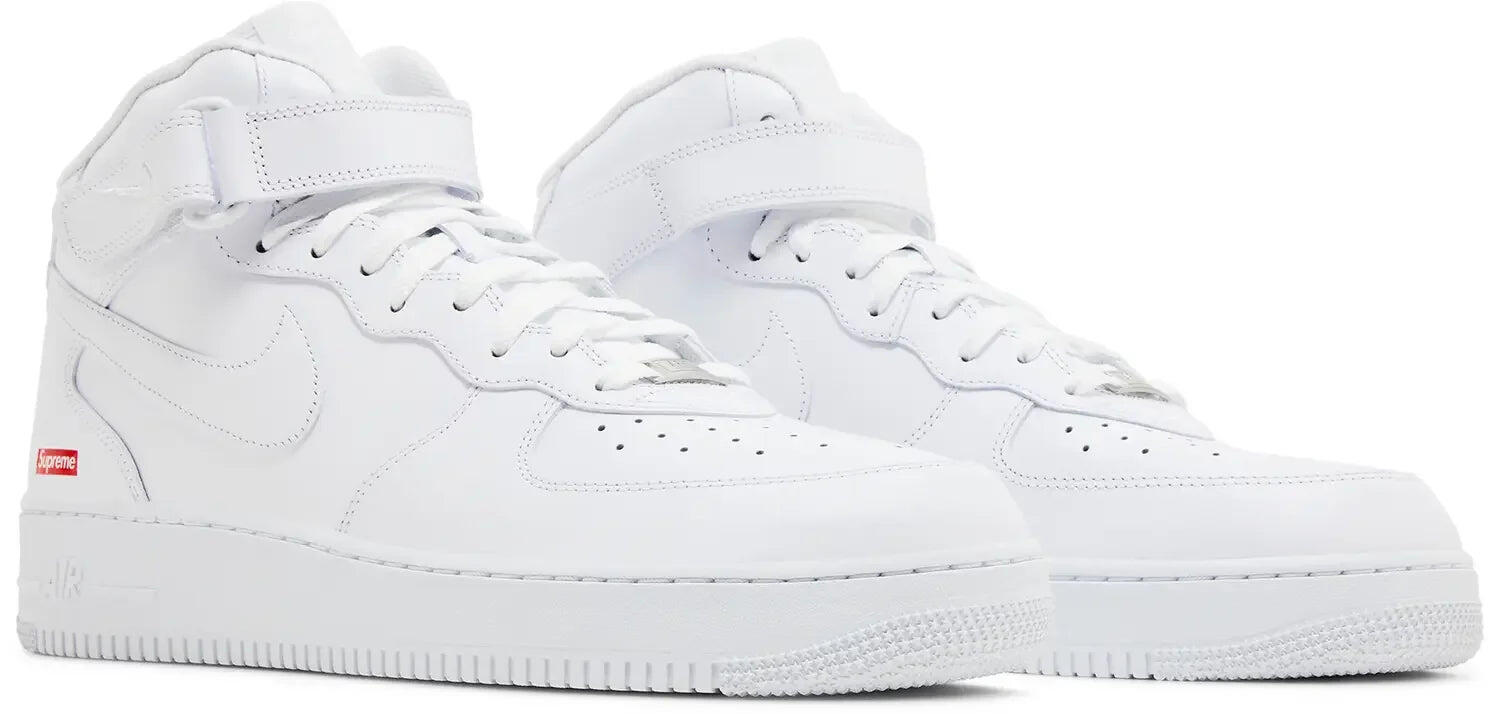 Nike Air Force 1 Mid Supreme White 5/5