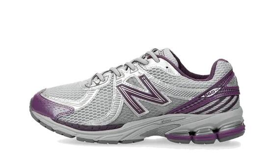 Zapatillas - Running - Unisex - Acolchadas, cómodas - 860 V2 Grey Purple