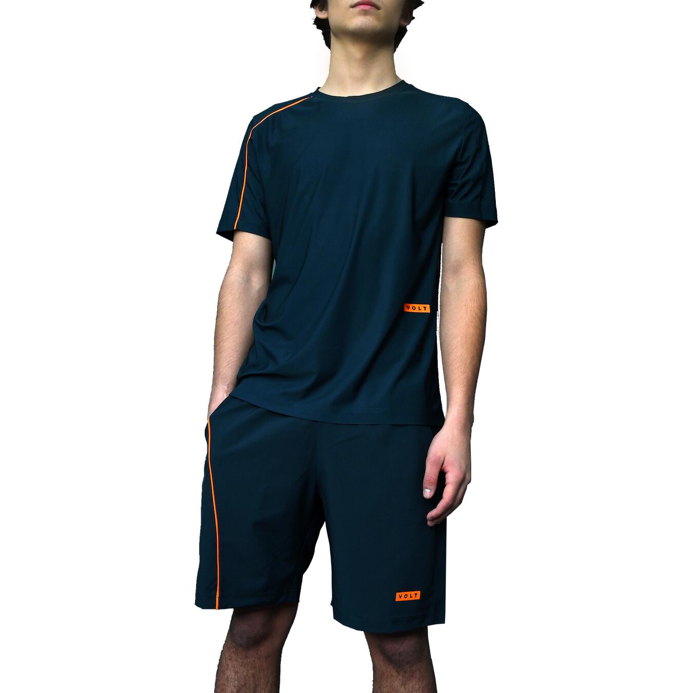 Pantalón corto de pádel Performance Azul & Naranja 2/5