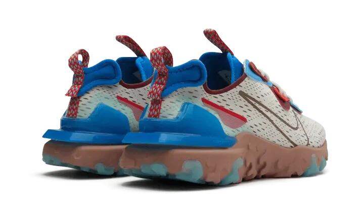 Nike React Vision Light Bone Terra Blush Photo Blue 3/4