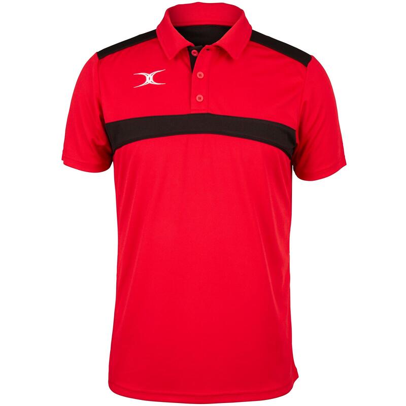 "Photon" Poloshirt für Herren Rot/Schwarz