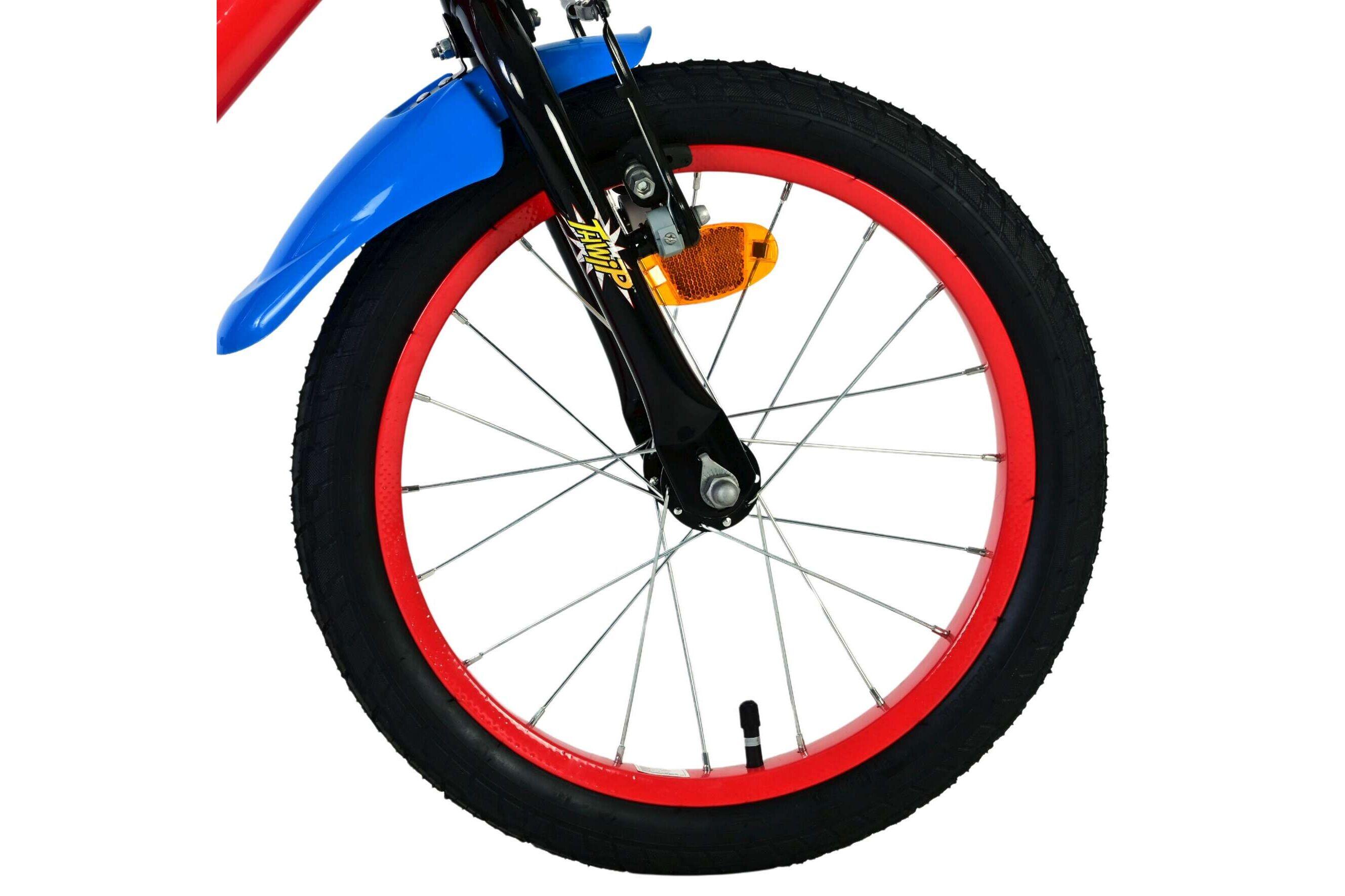Vélo enfant Spiderman 16 inch bleu/rouge avec deux freins à main 5/7