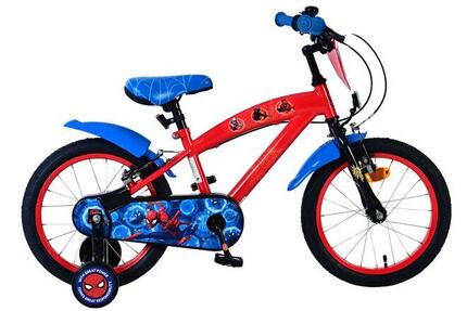 Vélo enfant Spiderman 16 inch bleu/rouge avec deux freins à main