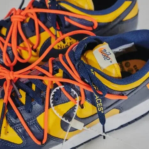 Dunk Low Off-White Michigan - Taille : 45.5 EU 6/7