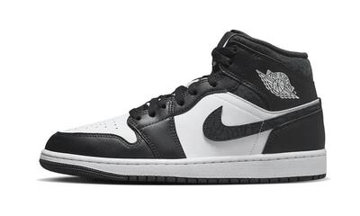 Air jordan 1 mid black elephant - taille : 36.5 eu