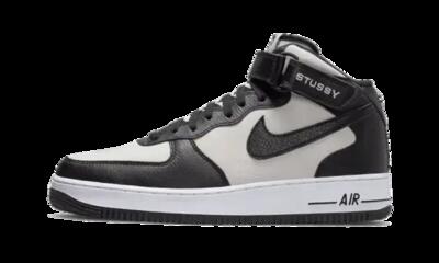 Scarpe - lifestyle - mid-top - air force 1 mid stussy - grigio/nero/bianco