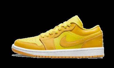 Schoenen - lifestyle - air jordan 1 low - yellow strike/white