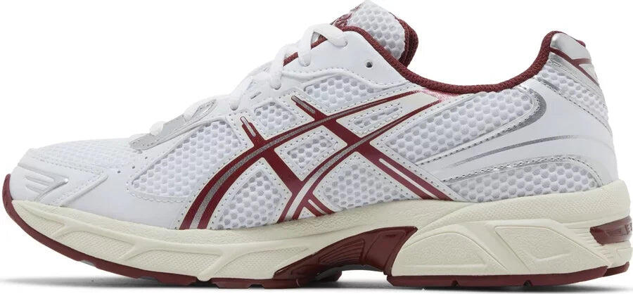 ASICS Gel-1130 White Red Dahlia Damen 3/7