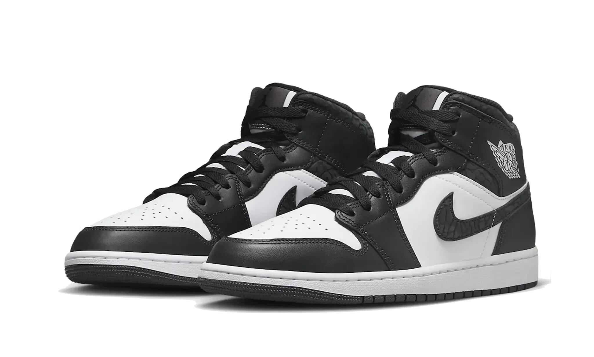 Air Jordan 1 Mid Black Elephant - Taille : 39 EU 2/4