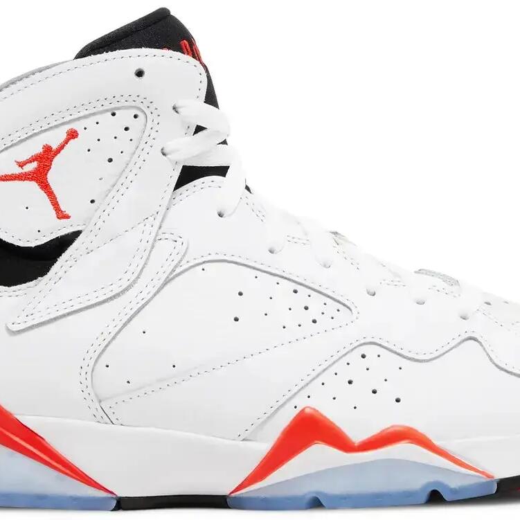 Men - Basketball - Shoes - Air Jordan 7 Retro - White/Black/Crimson