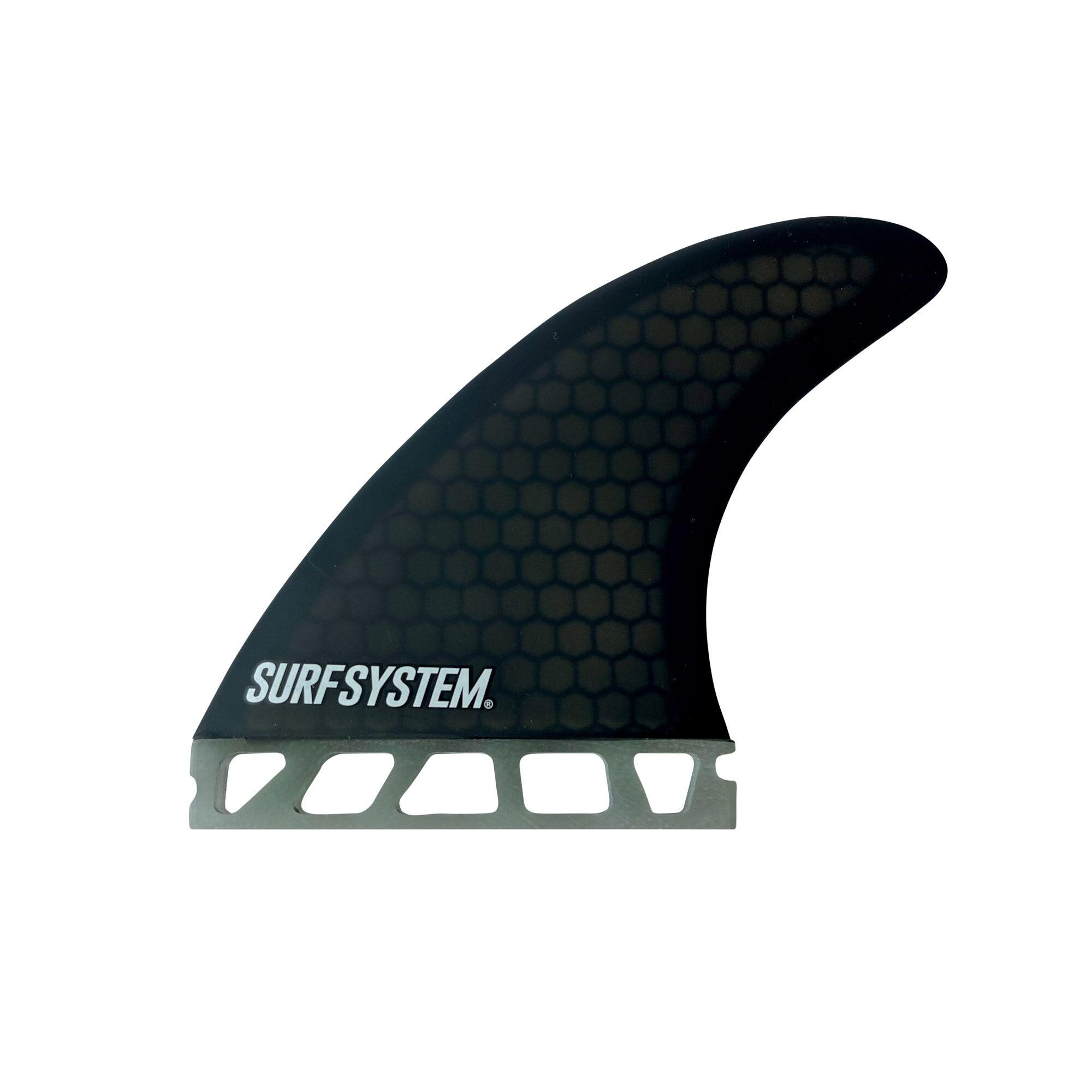 SURF SYSTEM - 3 fins Fiberglass Honeycomb compatibles Futures - Taille M - Smoke 2/2