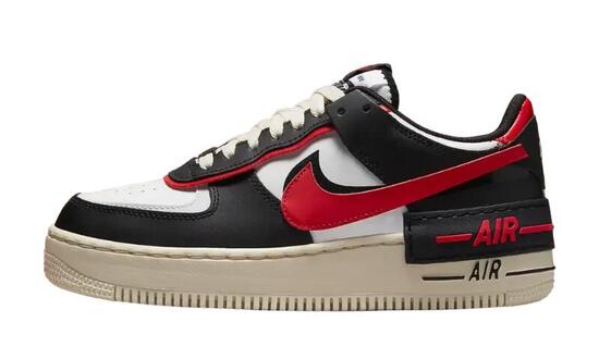 Nike Air Force 1 Shadow White Black Red